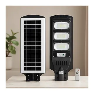 Solar Sokak Lambası 300W 6500K Sensörlü Kumandalı
