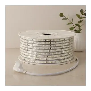 Dış Mekan 220V Şerit LED 120LED 100m (3000K / Günışık)