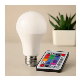 Kumandalı RGB E27 LED Ampul 9W - 700 lm, 15000 Saat