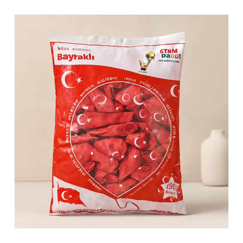 12 inç Bayraklı Lateks Balon (100 Adet)