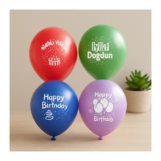 Doğum Günü Balon İyi Ki Doğdun 12 inç (100 Adet)
