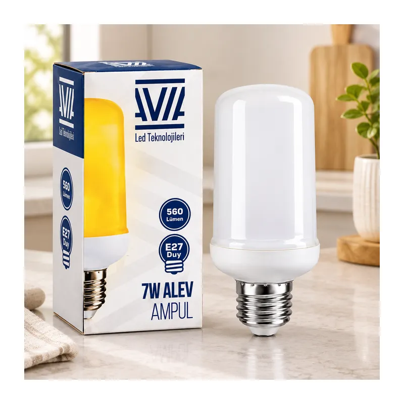 E27 Alev Görünümlü Ampul 7W 560 Lümen IP20