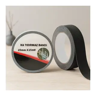 Kaydırmaz Bant 25mm x 25m Siyah