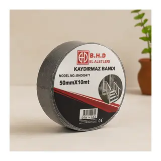 50 mm x 10 m Kaydırmaz Siyah Bant