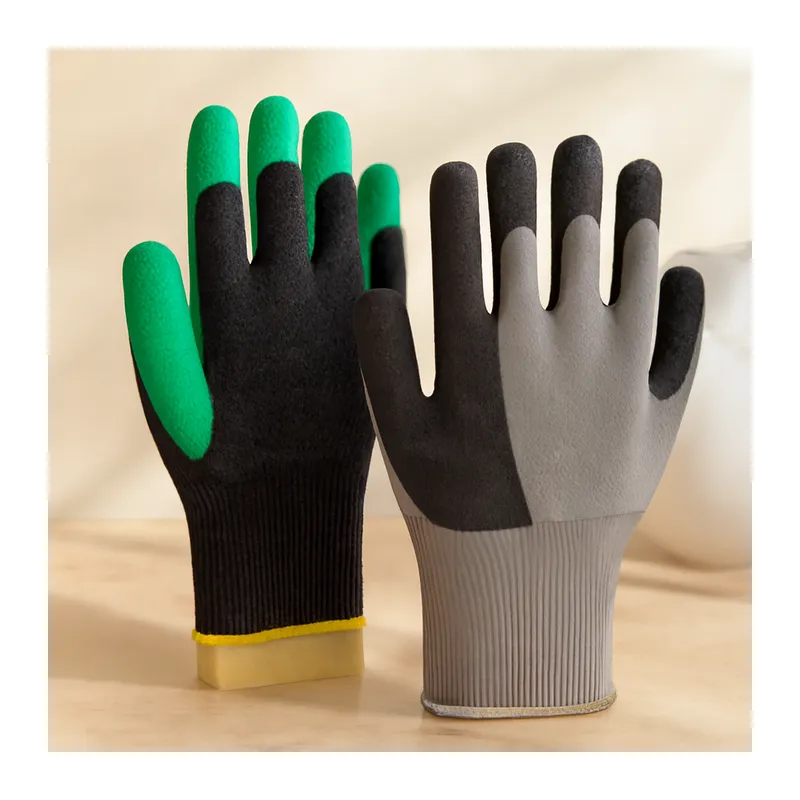 ırtıklı İşçi Eldiveni XL (Siyah/Yeşil/Antrasit) (1 Adet)