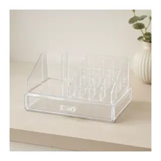 16 Bölmeli Makyaj ve Takı Organizeri - Kristal Plastik