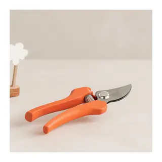 Geniş Ağız Metal Bağ Makası Turuncu Saplı
