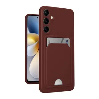 Samsung Galaxy S24 Kelvin Kartvizitli Silikon - Bordo