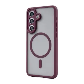 Samsung Galaxy A25 5G Loji Magsafe Kapak - Bordo
