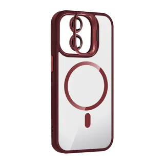 Joko Apple iPhone 11 Remim Lensli Magsafe Standlı Kapak - Bordo