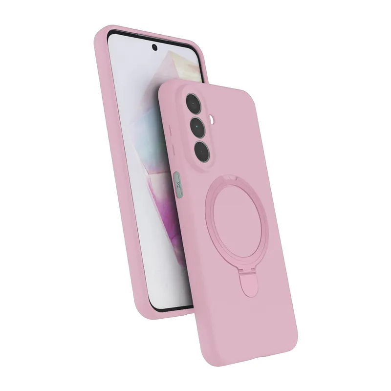 Samsung Galaxy A27 5G Regal Magsafe Standlı Kapak - Açık Pembe