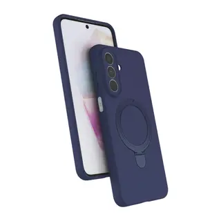 Samsung Galaxy A27 5G Regal Magsafe Standlı Kapak - Lacivert