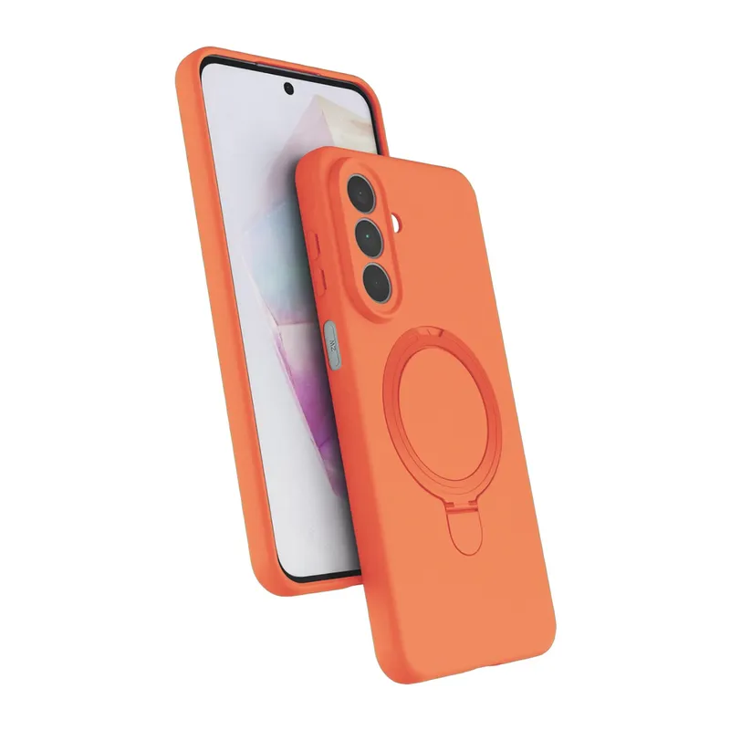 Samsung Galaxy A27 5G Regal Magsafe Standlı Kapak - Turuncu