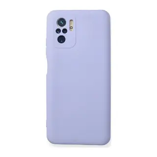 Xiaomi Redmi Note 10 Kılıf Nano içi Kadife Silikon - Lila