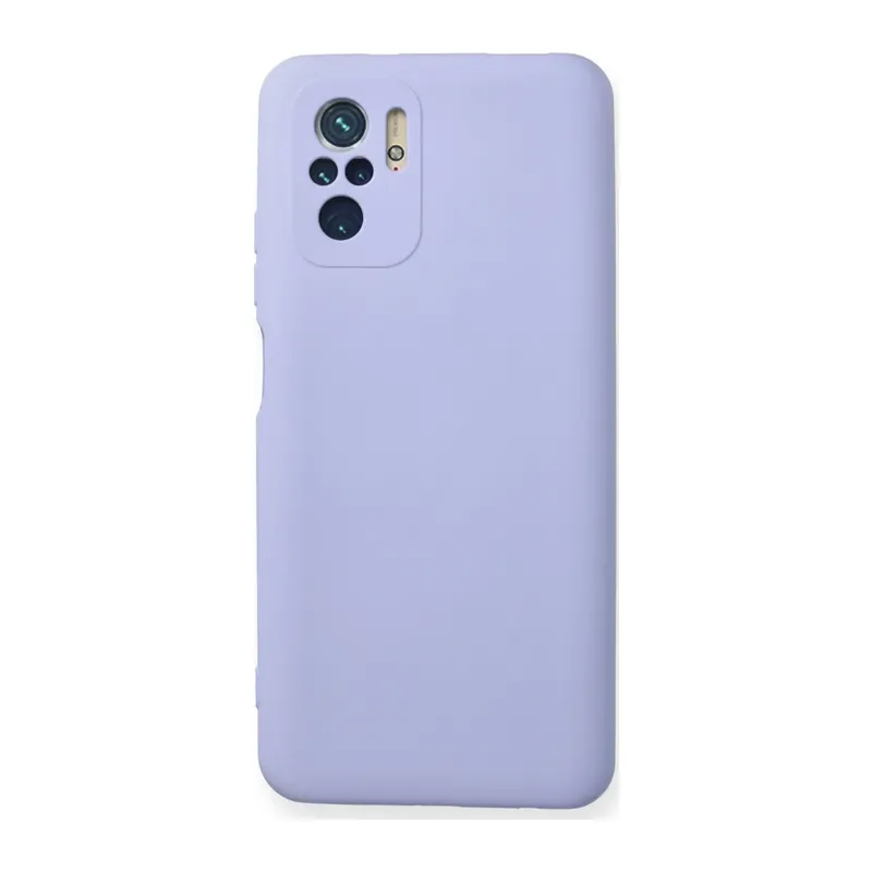 Xiaomi Redmi Note 10 Kılıf Nano içi Kadife Silikon - Lila