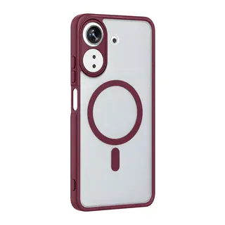 Xiaomi Redmi 13C Loji Magsafe Kapak - Bordo