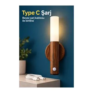 Çift Taraflı Bantlı Şarjlı LED Duvar Lambası