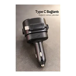 Type C ve Lightning Uçlu Çakmaklık Telefon Şarj Adaptörü
