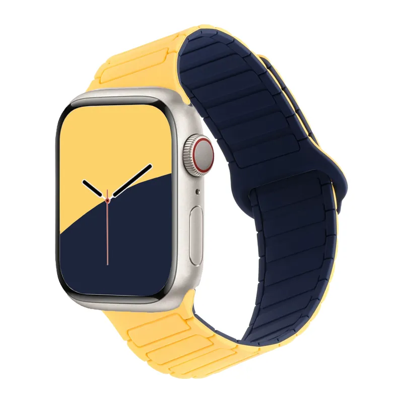 Apple Watch Ultra 49mm Armor Manyetik Kordon - Sarı
