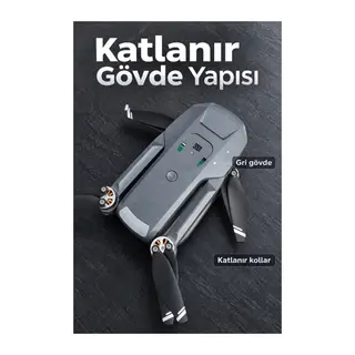 Katlanabilir Kameralı Drone ve Ekranlı Uzaktan Kumanda Seti