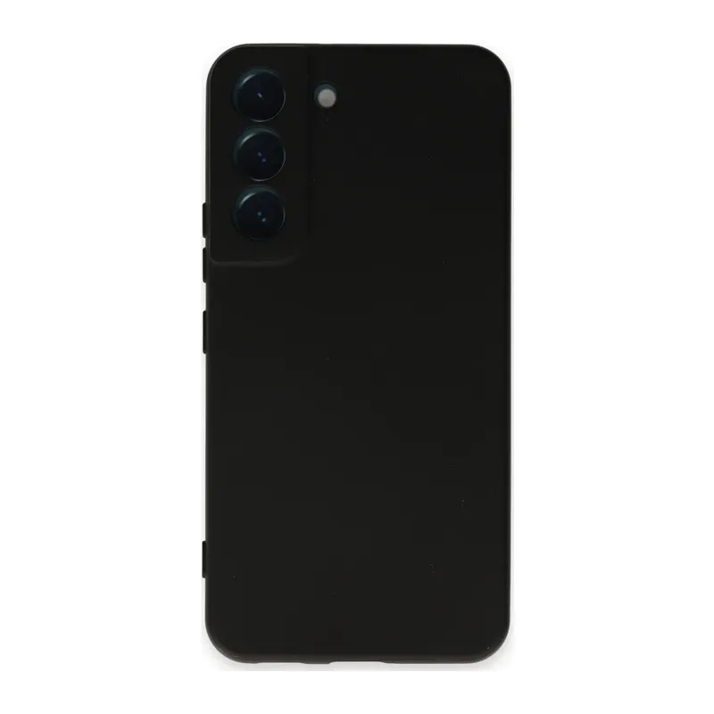 Samsung Galaxy S22 Kılıf Nano içi Kadife Silikon - Siyah