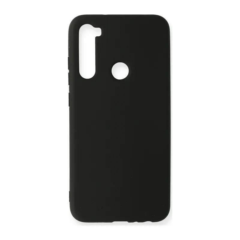 Xiaomi Redmi Note 8 Kılıf Nano içi Kadife Silikon - Siyah