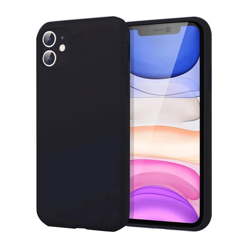 Apple iPhone 11 Kılıf First Silikon - Siyah