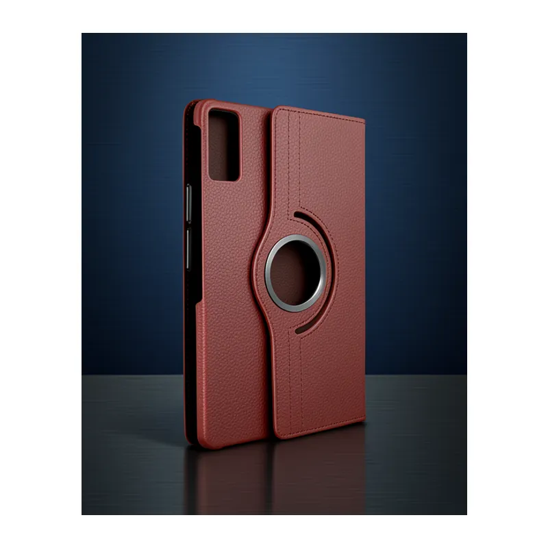 Xiaomi Redmi Pad Se Kılıf 360 Tablet Deri Kılıf - Mürdüm