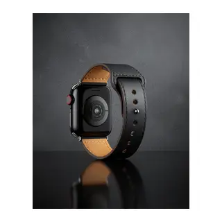 Apple Watch 38mm Kr415 Luaz Deri Kordon (saat Değildir) - Siyah