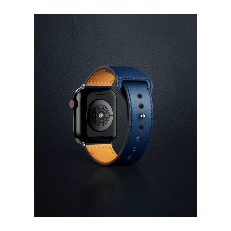 Apple Watch 38mm Kr415 Luaz Deri Kordon (saat Değildir) - Lacivert