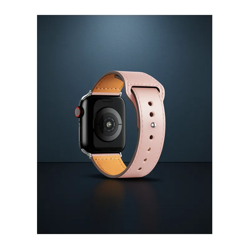 Apple Watch 38mm Kr415 Luaz Deri Kordon (saat Değildir) - Pembe