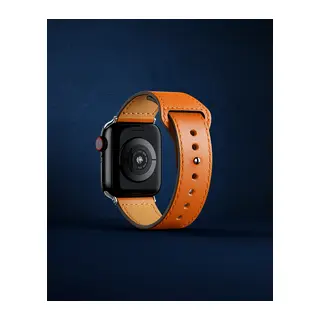 Apple Watch 38mm Kr415 Luaz Deri Kordon (saat Değildir) - Turuncu