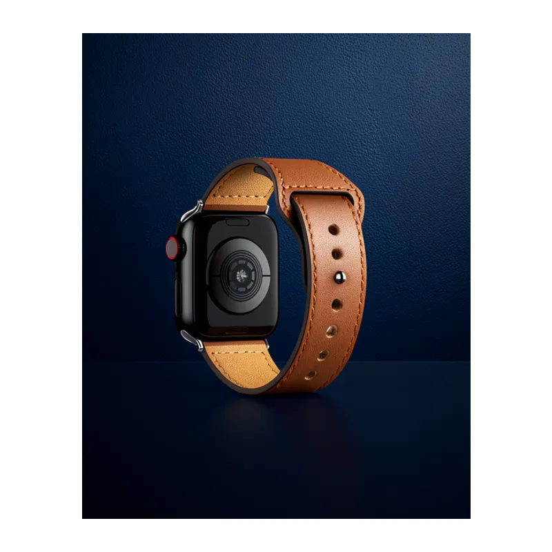 Apple Watch 42mm Kr415 Luaz Deri Kordon (saat Değildir) - Kahverengi