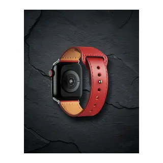 Apple Watch 42mm Kr415 Luaz Deri Kordon (saat Değildir) - Kırmızı