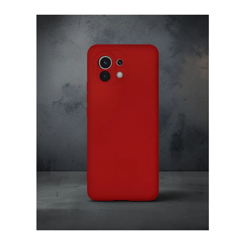 Xiaomi Mi 11 Kılıf Nano İçi Kadife Silikon - Kırmızı