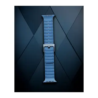 Apple Watch 42mm Magnus Mıknatıslı Silikon Kordon (saat Değildir) - Mavi