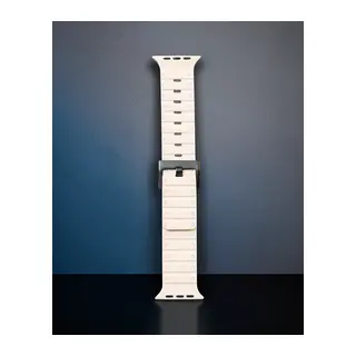 Apple Watch 42mm Magnus Mıknatıslı Silikon Kordon (saat Değildir) - Yıldız Işığı