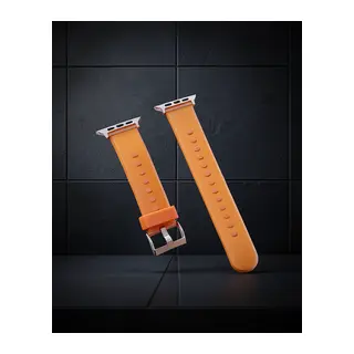 Apple Watch 38mm Jelly Silikon Kordon (saat Değildir) - Turuncu