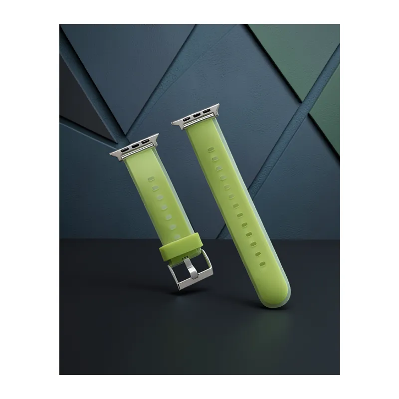 Apple Watch 38mm Jelly Silikon Kordon (saat Değildir) - Yeşil