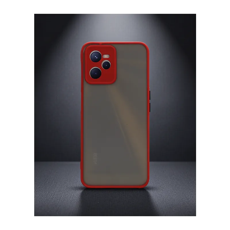 Realme C35 Kılıf Montreal Silikon Kapak - Kırmızı