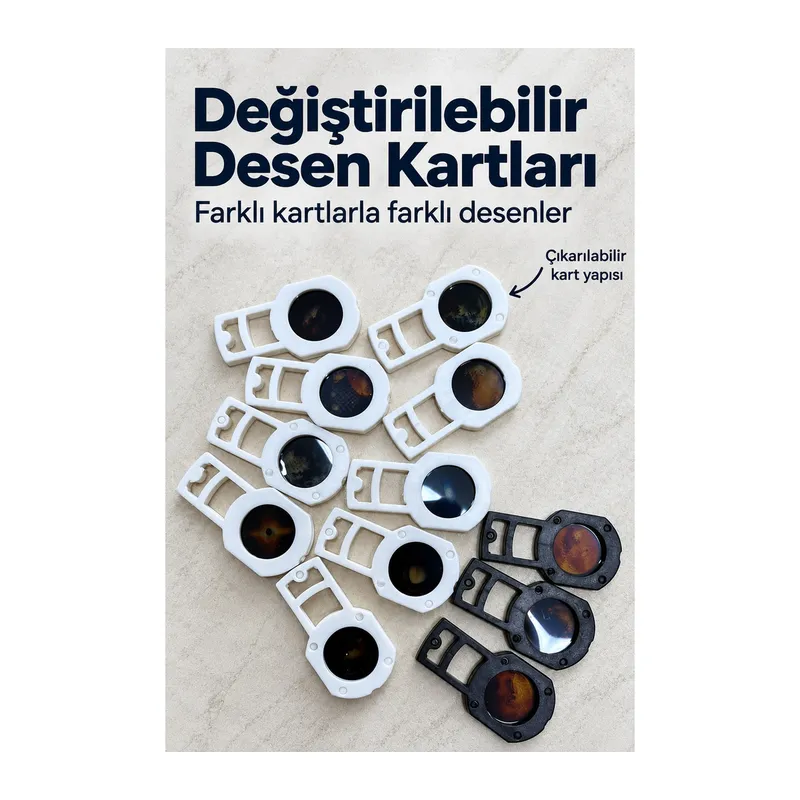 USB Projeksiyon Lambası Değiştirilebilir Desen Kartlı Roket Tasarımlı (Kopya)