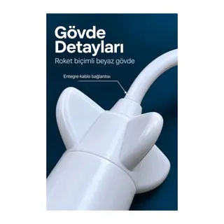 Projeksiyon Lambası USB Bağlantılı Çevirmeli Netlik Ayarlı