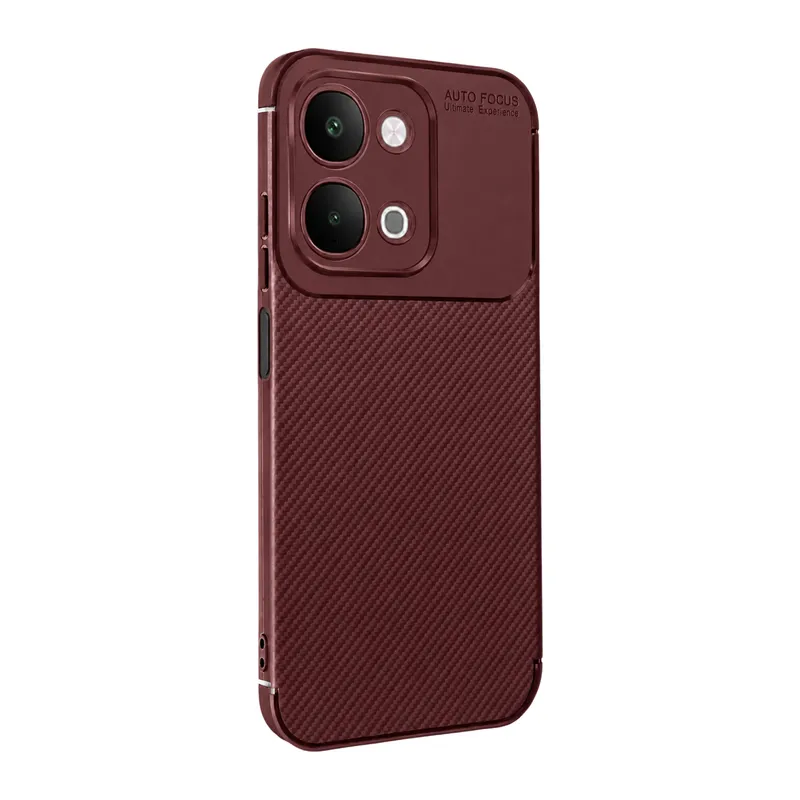 Vivo Y31d Auto Focus Karbon Kapak - Bordo