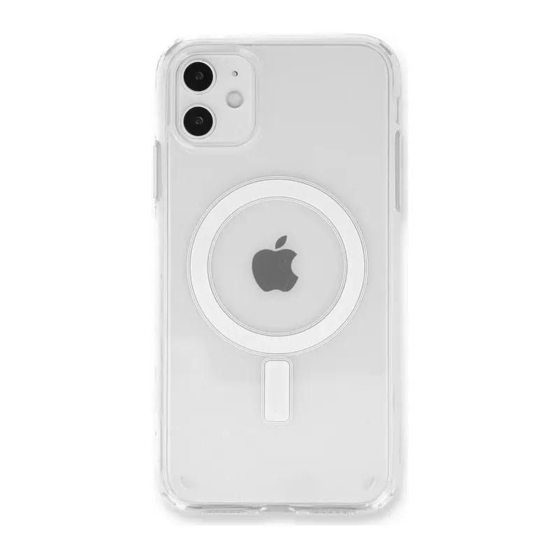Apple iPhone 11 Kılıf Pc Real Magsafe Kapak - Şeffaf