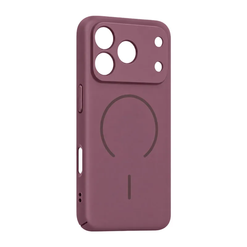 Apple iPhone 18 Pro Max Mika PC Magsafe Kapak - Bordo