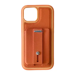 Apple iPhone 14 Latte Kartvizitli Kapak - Turuncu