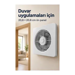 150 mm Bağlantı Çaplı 20 W Havalandırma Fanı