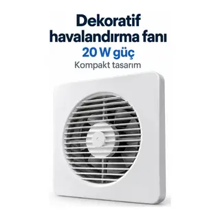 320 m³/h Hava Debili Dekoratif Havalandırma Aspiratörü