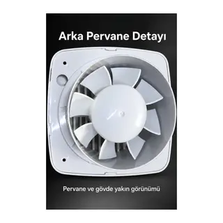 120 mm Çaplı Yatay Izgaralı Dekoratif Aspiratör