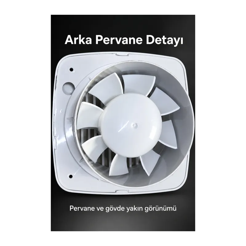 120 mm Çaplı Yatay Izgaralı Dekoratif Aspiratör